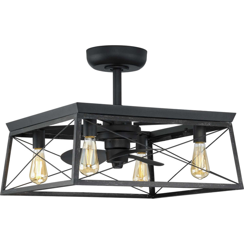 Progress Lighting P250067-31M-WB 22" Ceiling Fan, Matte Black
