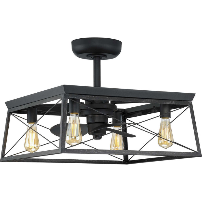 Progress Lighting P250067-31M-WB 22" Ceiling Fan, Matte Black