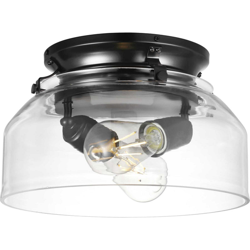 Progress Lighting P260000-31M-WB Two Light Fan Light Kit, Matte Black