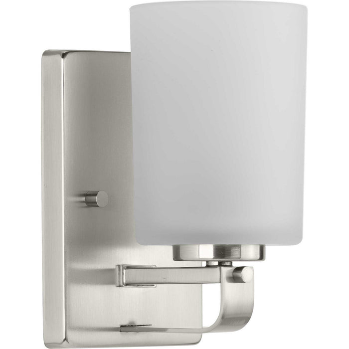 Progress Lighting P300341-009 One Light Bath Bracket, Brushed Nickel
