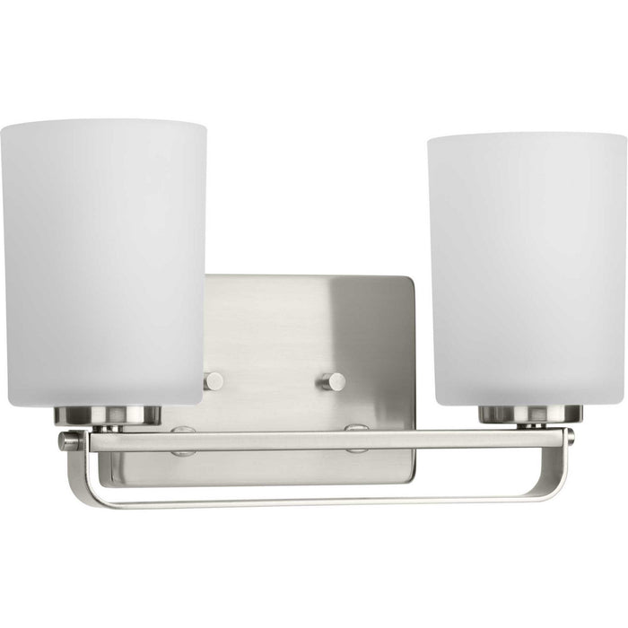 Progress Lighting P300342-009 Two Light Bath Bracket, Brushed Nickel