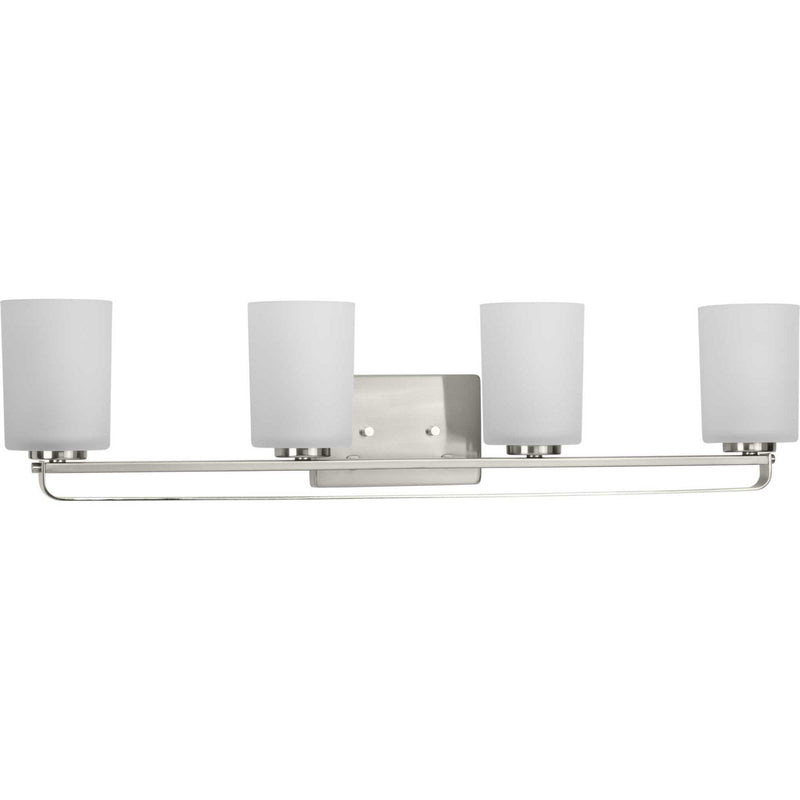 Progress Lighting P300344-009 Four Light Bath Bracket, Brushed Nickel