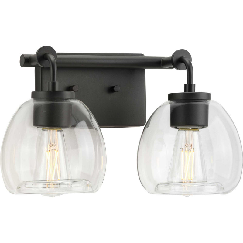 Progress Lighting P300346-143 Two Light Bath Bracket, Graphite
