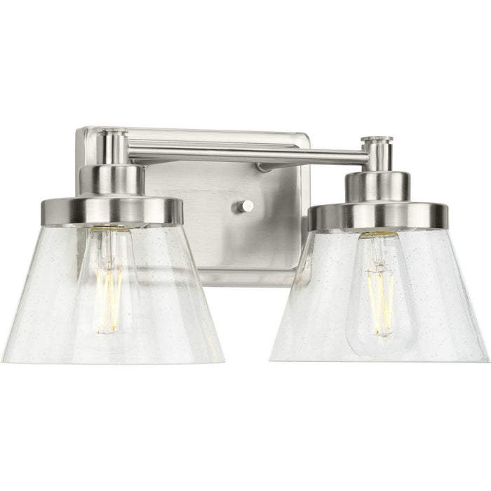 Progress Lighting P300349-009 Two Light Bath Bracket, Brushed Nickel
