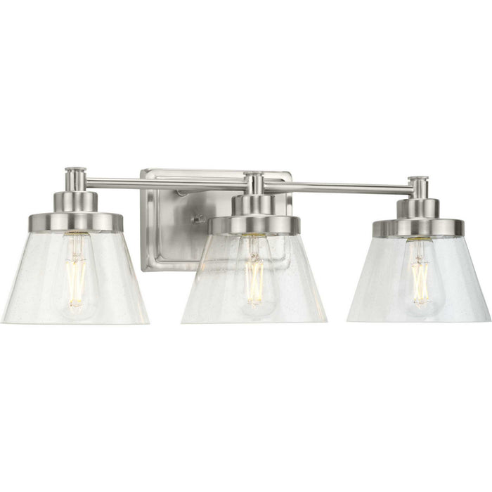 Progress Lighting P300350-009 Three Light Bath Bracket, Brushed Nickel