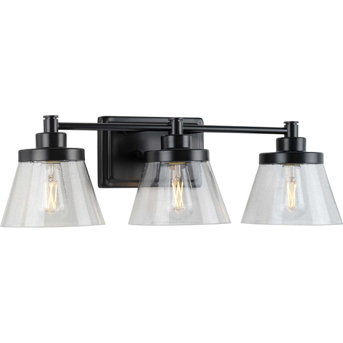Progress Lighting P300350-31M Three Light Bath Bracket, Matte Black