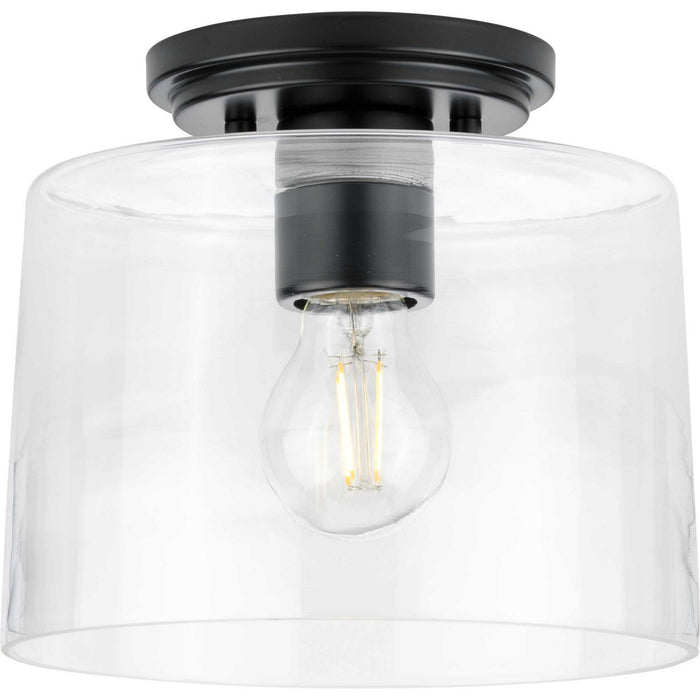 Progress Lighting P350213-31M One Light Flush Mount, Matte Black