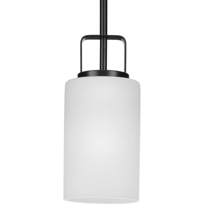 Progress Lighting P500341-31M One Light Mini Pendant, Matte Black