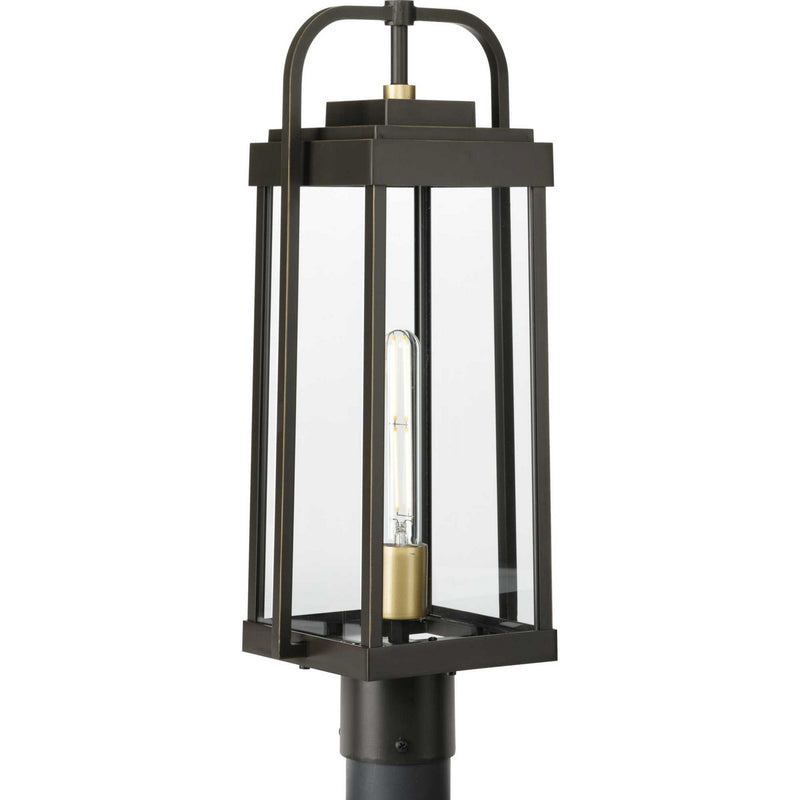 Progress Lighting P540090-020 One Light Post Lantern, Antique Bronze