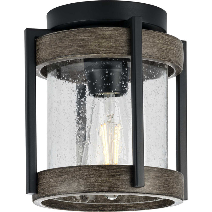Progress Lighting P550109-31M One Light Outdoor Flushmount, Matte Black