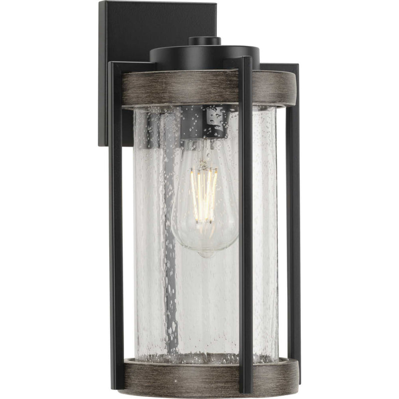 Progress Lighting P560282-31M One Light Wall Lantern, Matte Black