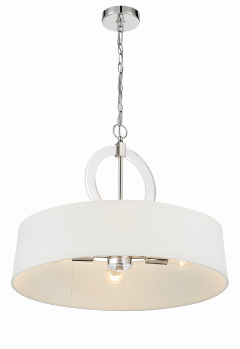 Minka-Lavery 2151-613 Four Light Pendant, Polished Nickel