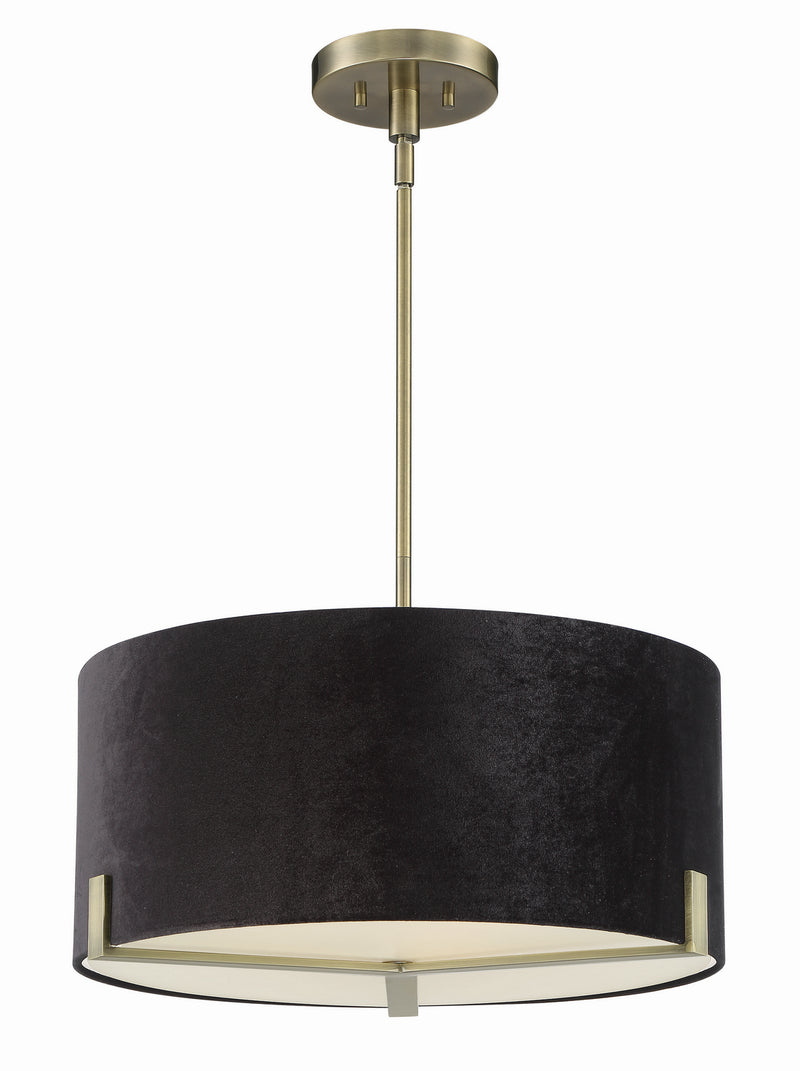 Minka-Lavery 2153-724 Three Light Pendant, Weathered Antique Brass