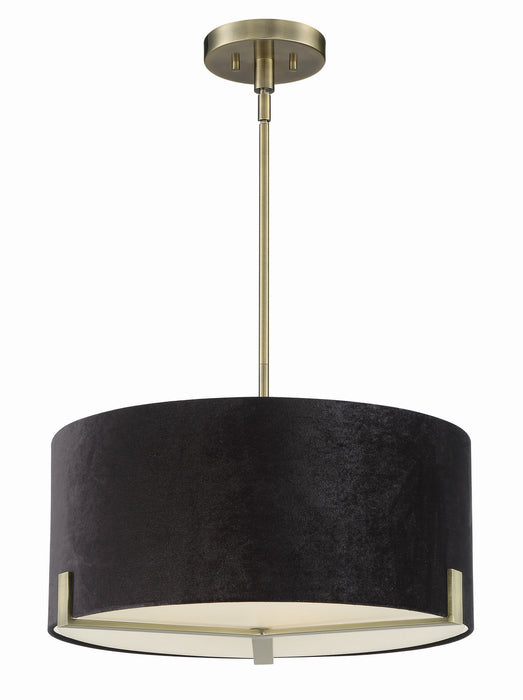 Minka-Lavery 2153-724 Three Light Pendant, Weathered Antique Brass