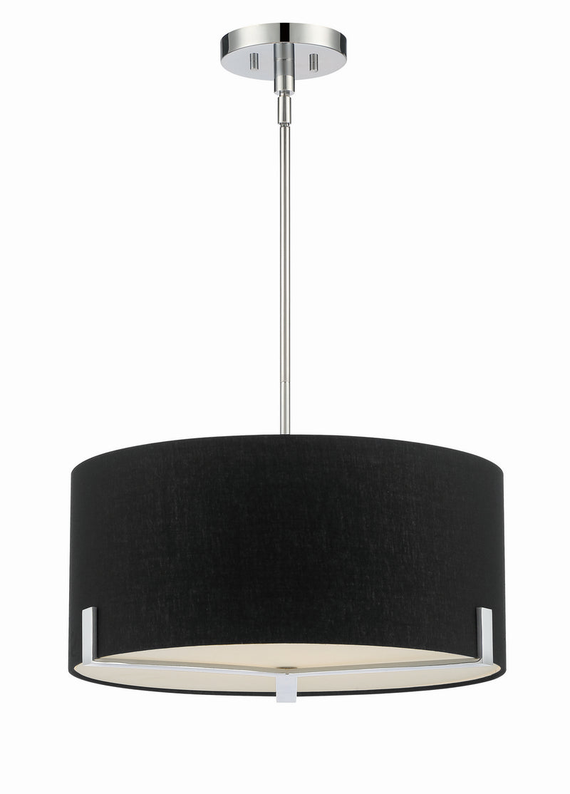 Minka-Lavery 2153-77 Three Light Pendant, Chrome