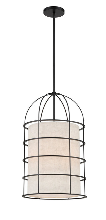 Minka-Lavery 2154-66A Four Light Pendant, Coal