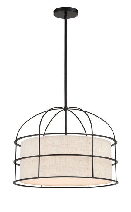Minka-Lavery 2155-66A Five Light Pendant, Coal