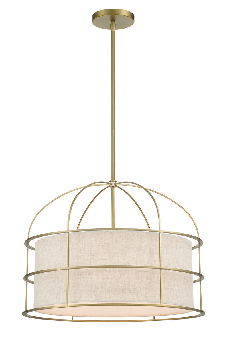 Minka-Lavery 2155-695 Five Light Pendant, Soft Brass