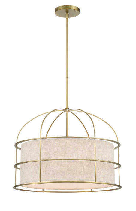 Minka-Lavery 2155-695 Five Light Pendant, Soft Brass