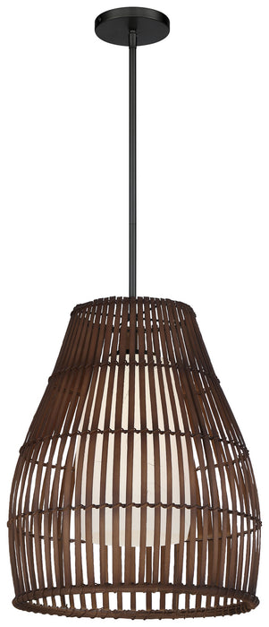 Minka-Lavery 2163-66A One Light Pendant, Coal