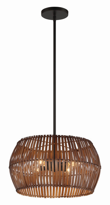 Minka-Lavery 2164-66A Four Light Pendant, Coal