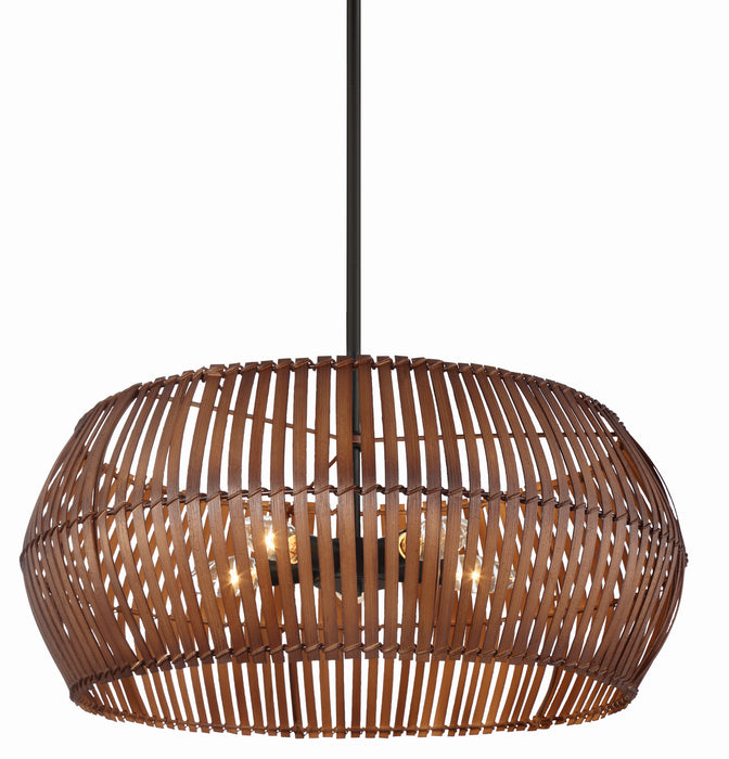 Minka-Lavery 2165-66A Five Light Pendant, Coal