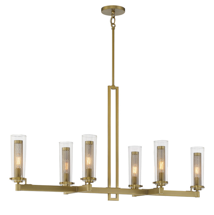 Minka-Lavery 2187-695 Six Light Island Pendant, Soft Brass