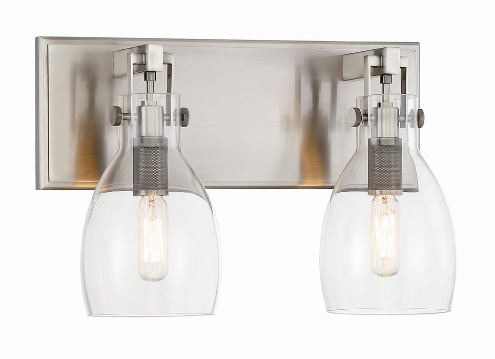 Minka-Lavery 2272-84B Two Light Bath Bar, Plated Pewter