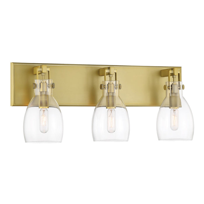 Minka-Lavery 2273-695 Three Light Bath Bar, Soft Brass