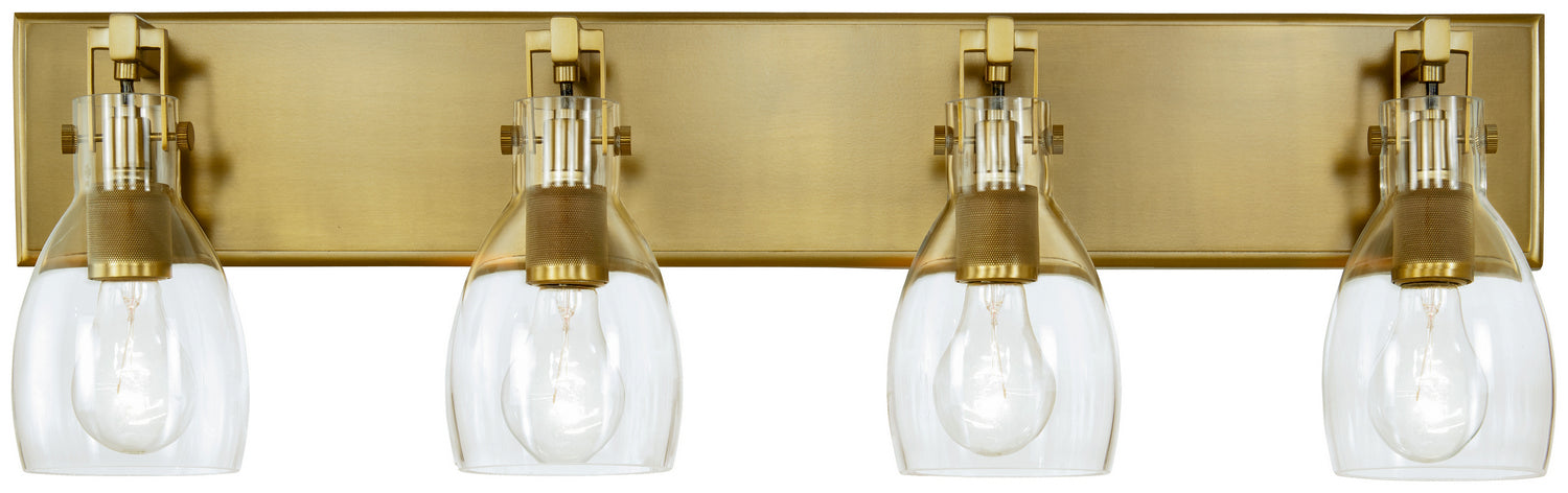 Minka-Lavery 2274-695 Four Light Bath Bar, Soft Brass
