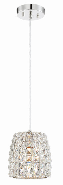 Minka-Lavery 2293-613 One Light Mini Pendant, Polished Nickel
