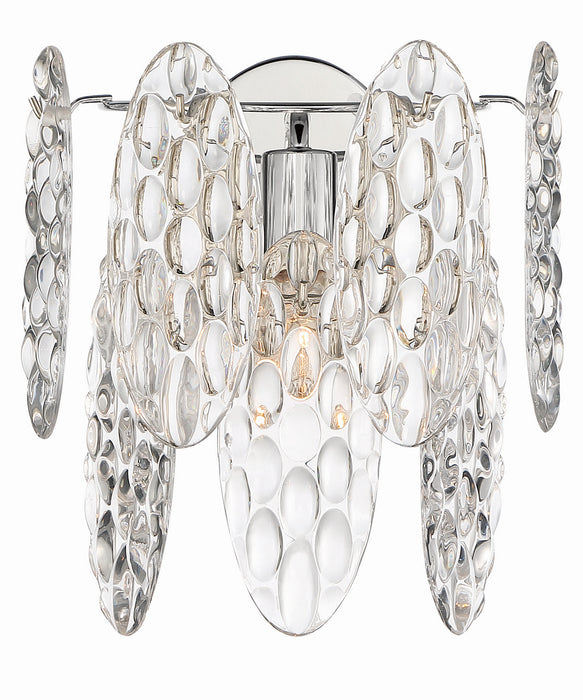 Minka-Lavery 2483-613 One Light Wall Sconce, Polished Nickel