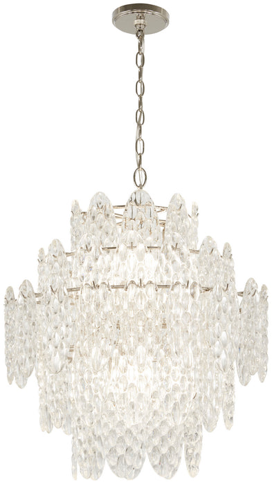 Minka-Lavery 2488-613 Eight Light Pendant, Polished Nickel