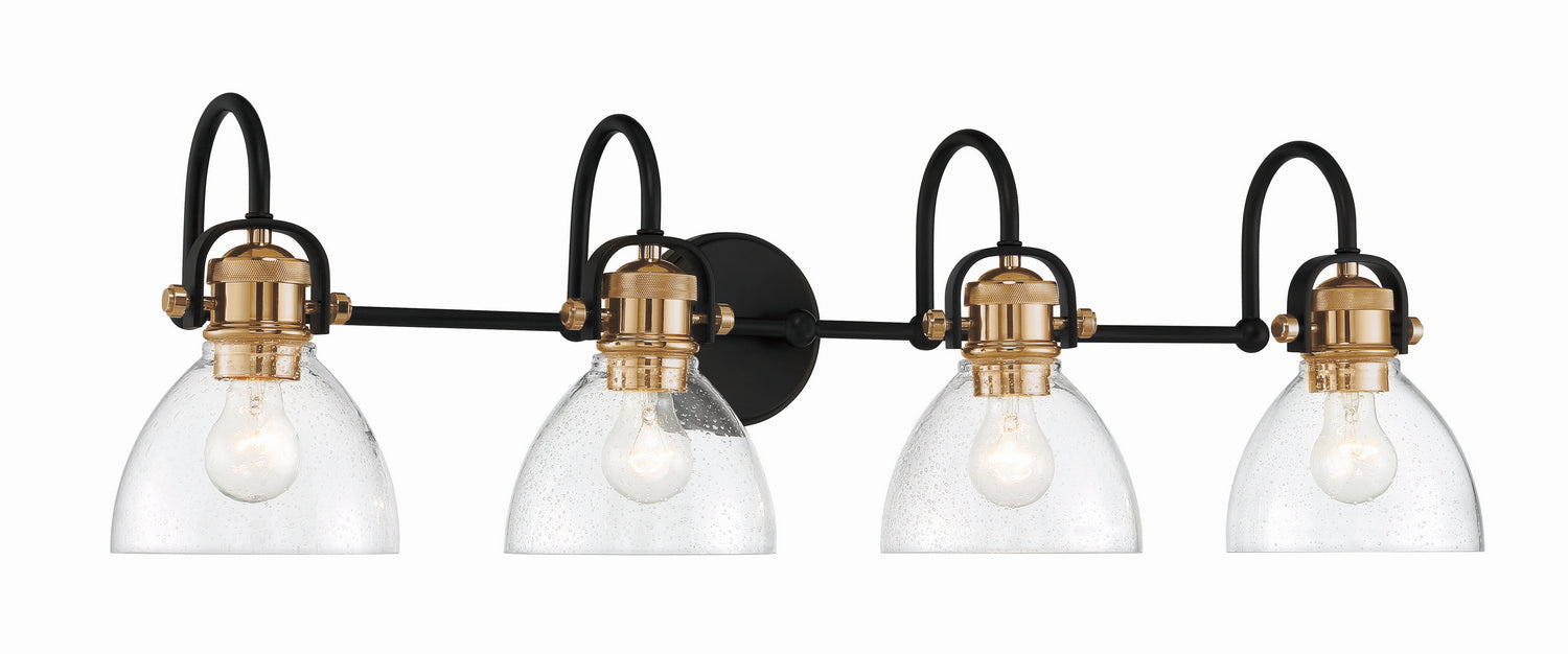 Minka-Lavery 3364-416 Four Light Bath, Bronze W/Natural Brushed Brass