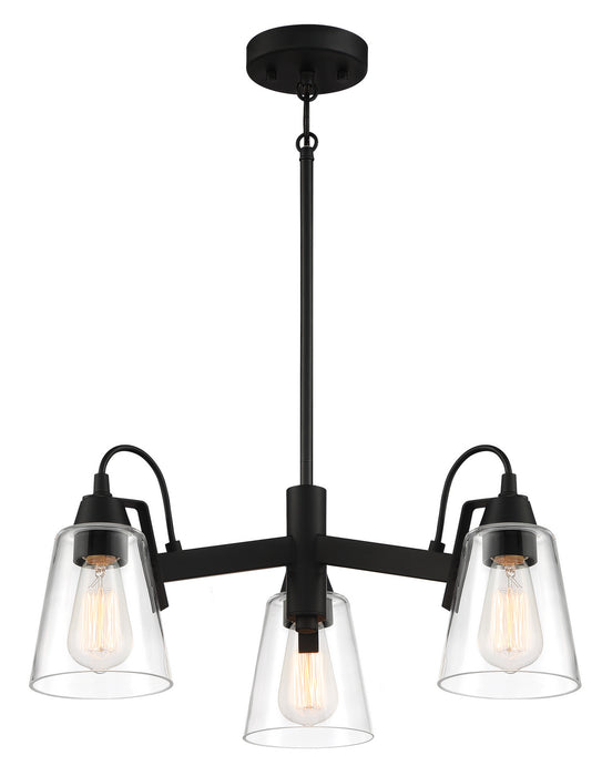 Minka-Lavery 3993-66A Three Light Chandelier, Coal