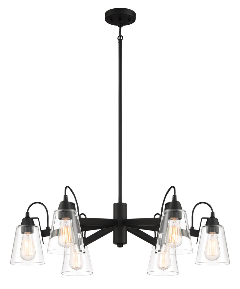 Minka-Lavery 3996-66A Six Light Chandelier, Coal