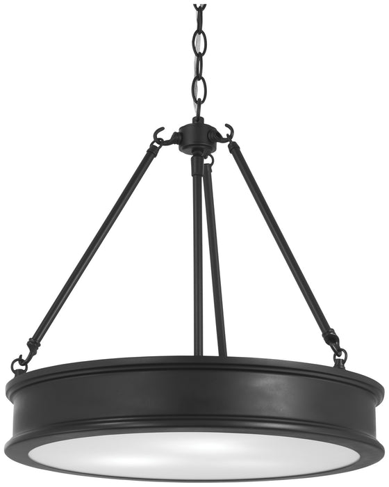 Minka-Lavery 4173-66A Three Light Pendant, Coal
