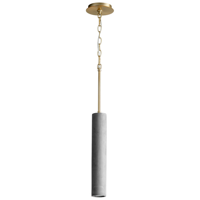 Oxygen 3-614-1540 LED Pendant, Dark Gray / Aged Brass