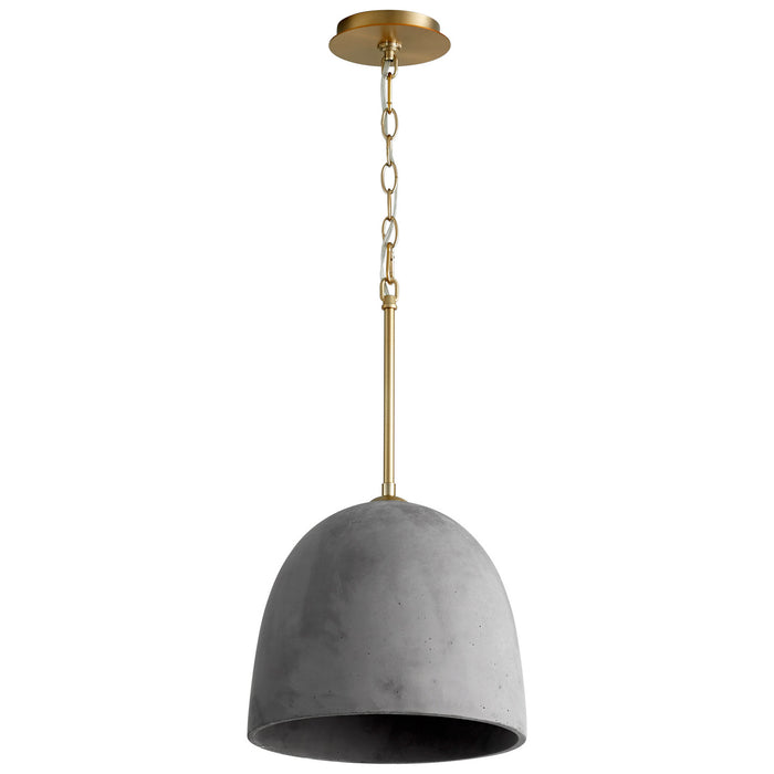 Oxygen 3-641-1540 LED Pendant, Dark Gray / Aged Brass