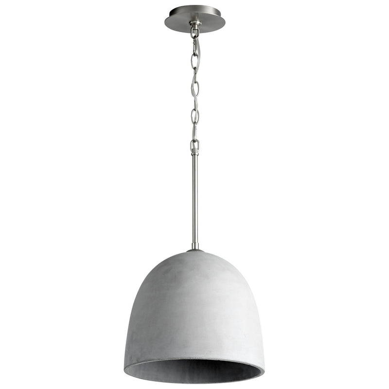 Quorum 3-641-1624 LED Pendant, Grey|Satin Nickel