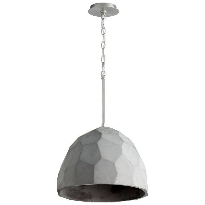 Quorum 3-663-1624 LED Pendant, Grey|Satin Nickel