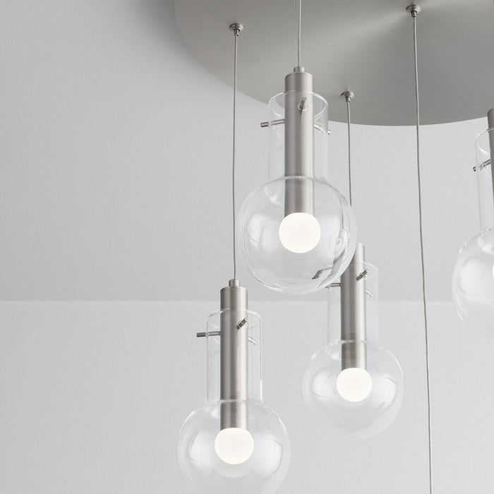 Oxygen 3-674-24 LED Pendant, Satin Nickel