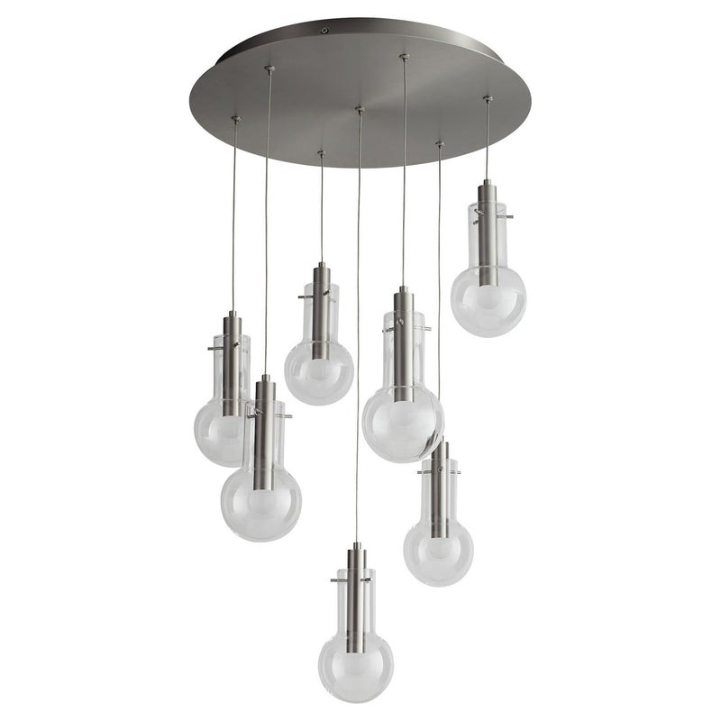 Quorum 3-674-24 LED Pendant, Satin Nickel