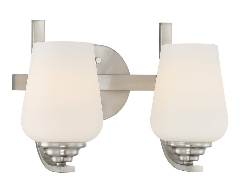 Minka-Lavery 1922-84 Two Light Bath, Brushed Nickel