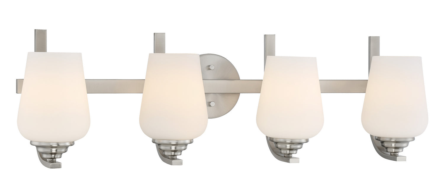Minka-Lavery 1924-84 Four Light Bath, Brushed Nickel