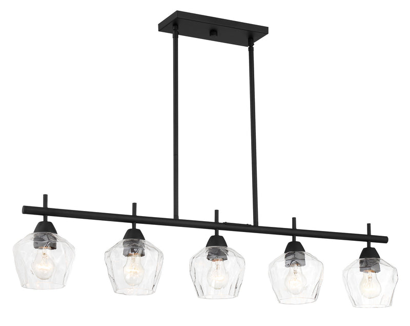 Minka-Lavery 2174-66A Five Light Island Pendant, Coal