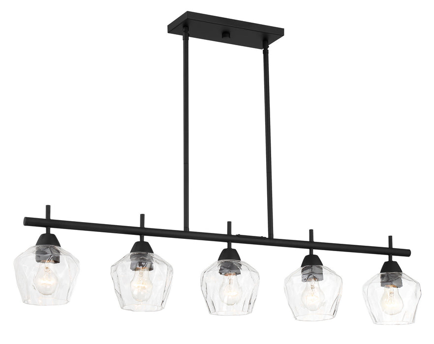 Minka-Lavery 2174-66A Five Light Island Pendant, Coal