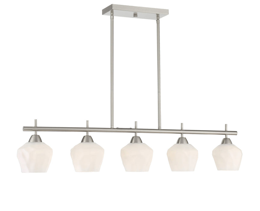 Minka-Lavery 2174-84 Five Light Island Pendant, Brushed Nickel (Open Box - Final Sale)