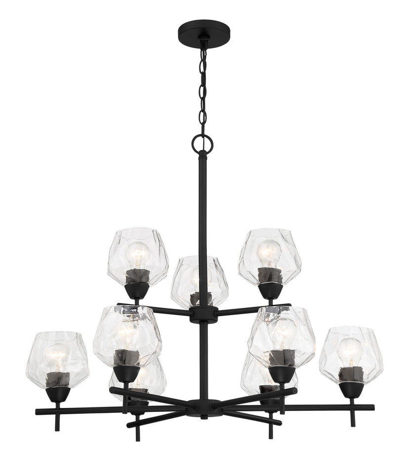 Minka-Lavery 2179-66A Nine Light Chandelier, Coal