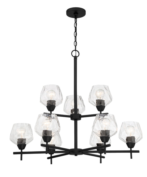 Minka-Lavery 2179-66A Nine Light Chandelier, Coal